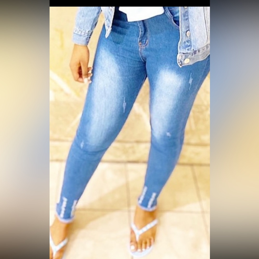 Denim blue jeans size 8 and size 10